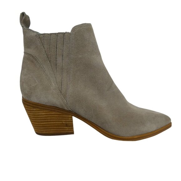 Marc Fisher Teona Pointed Toe Ankle Boot Size 8.5 Light Gray/Taupe #1446 - Picture 2 of 10